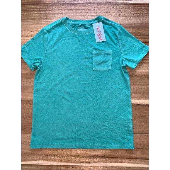 Cat & Jack Boys Green Crew Neck Short Sleeve T-Shirt Size Small (6-7) - Picture 8 of 10